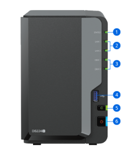 Thiết bị lưu trữ NAS Synology DS224+
